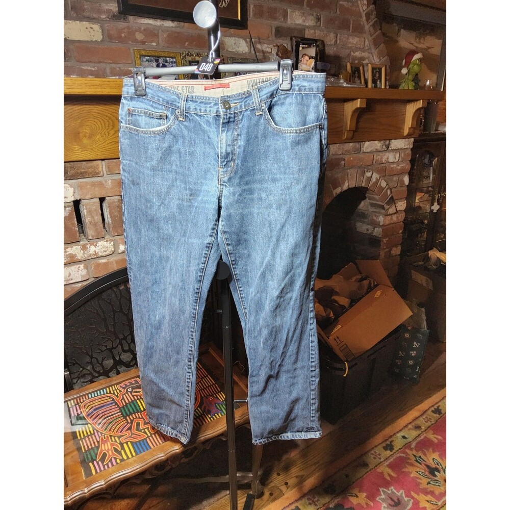 Converse One Star Vintage Straight Jeans Mens Blue Denim 5 Pocket Casual 36x30